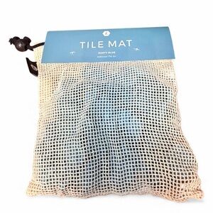 Letterfolk Tile Mat Dusty Blue Tiles Silicone 75Piece Brand New **DISCONTINUED**